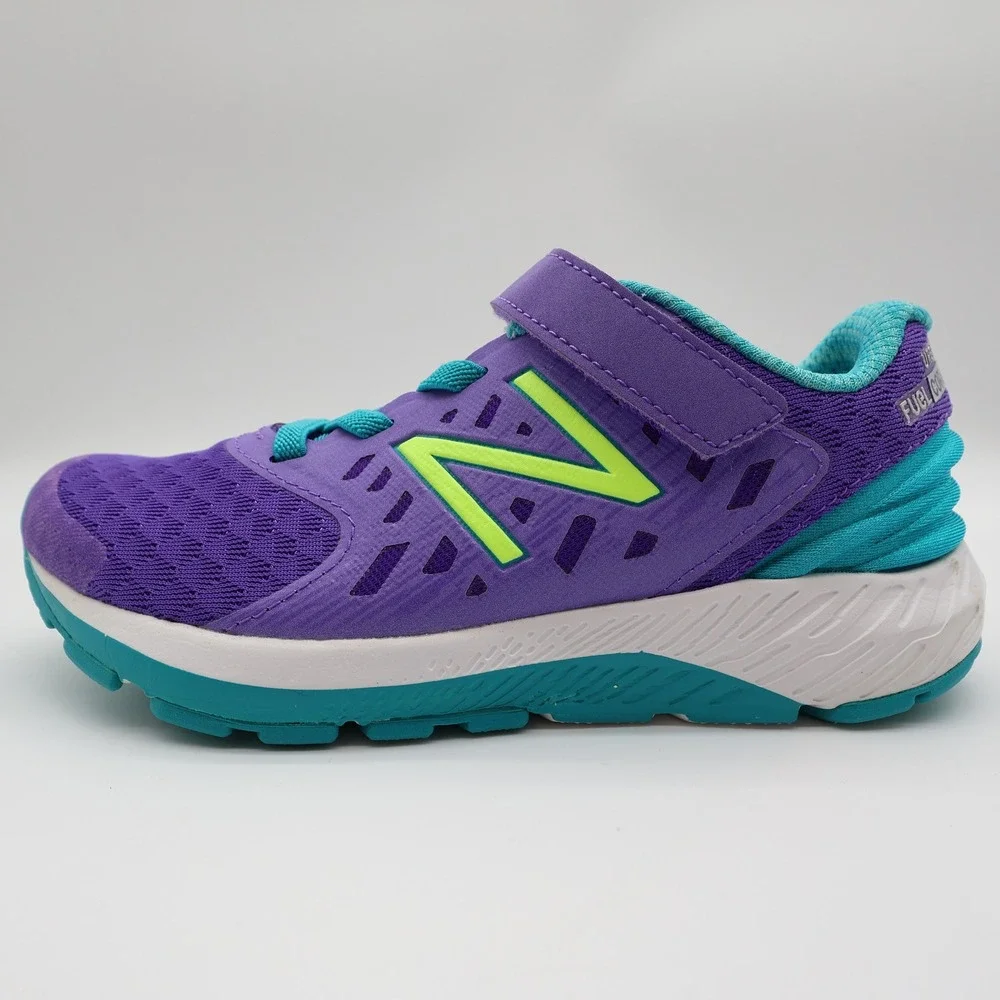 New Balance KVURGPPP Running Shoes Kids 1.5 Purple Mesh Hook Athletic Sneaker